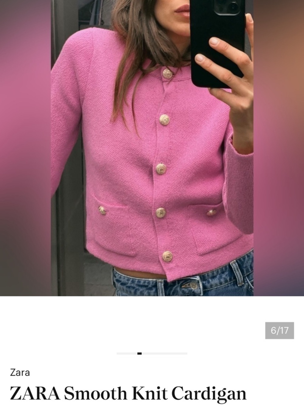 Zara Smooth Knit Cardigan Size M, L,Xl New With Tag!